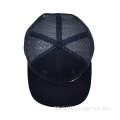 Hombo de malla snapback de bordado plano de 6 paneles